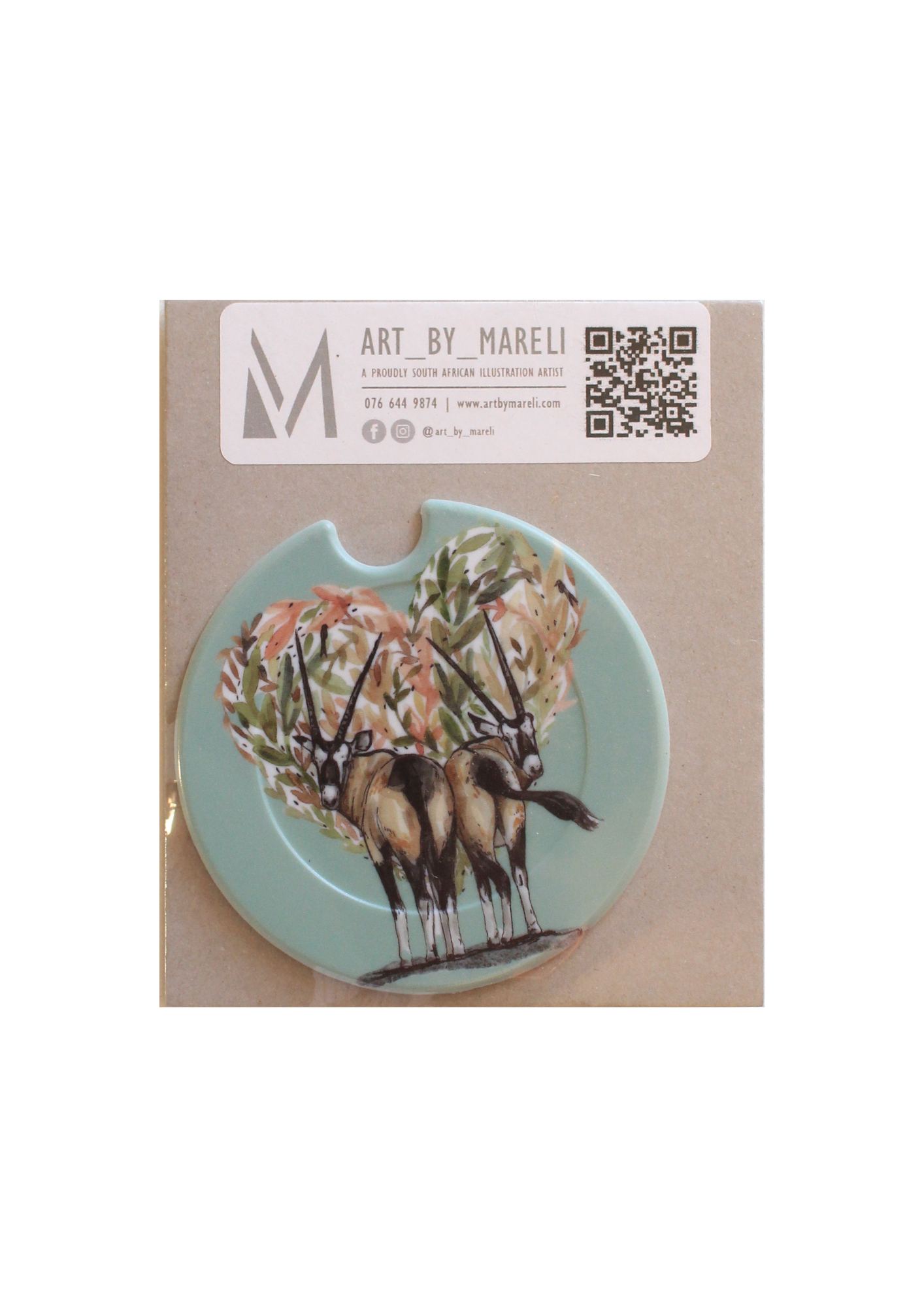 Gemsbok licence disk holder