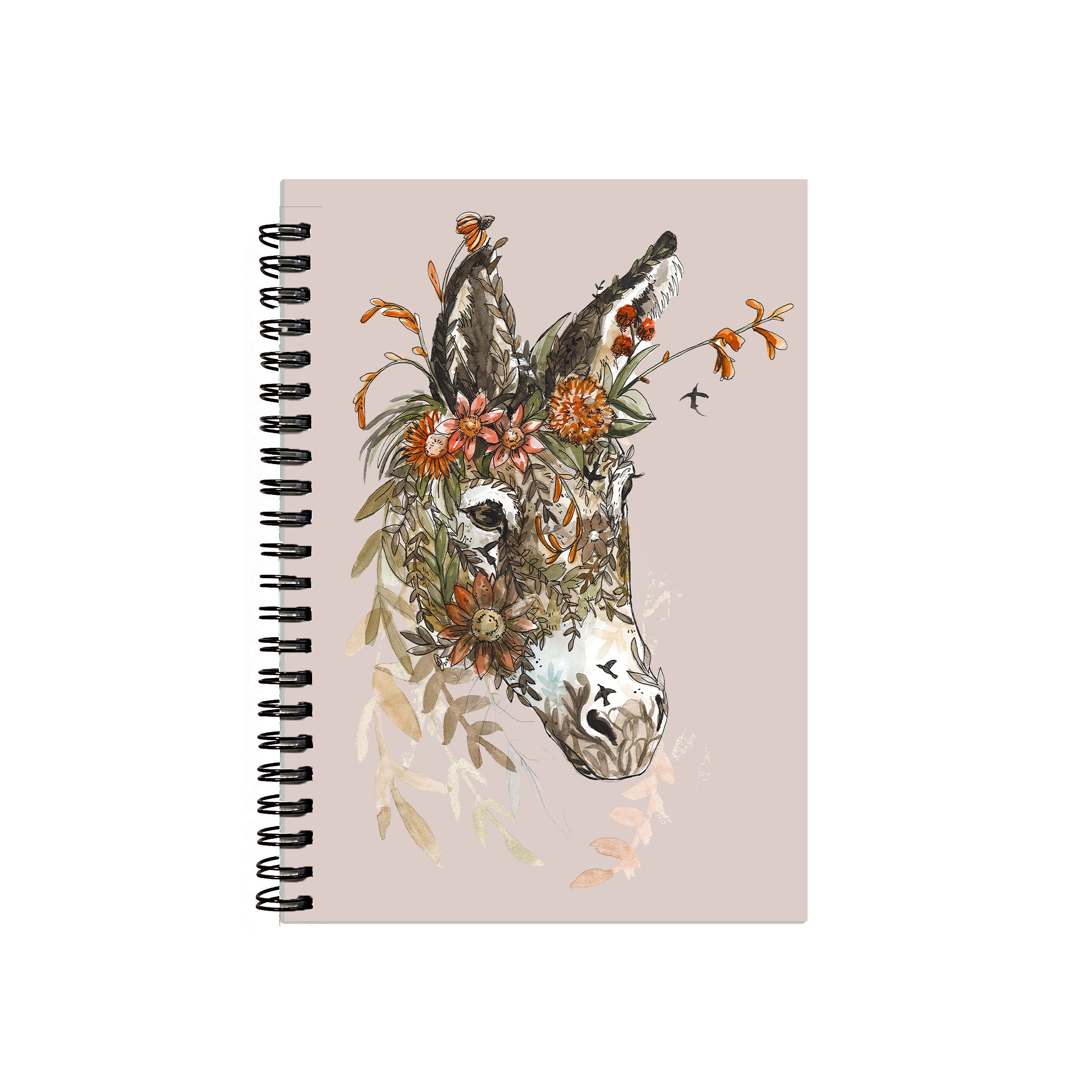 Floral donkey notebook