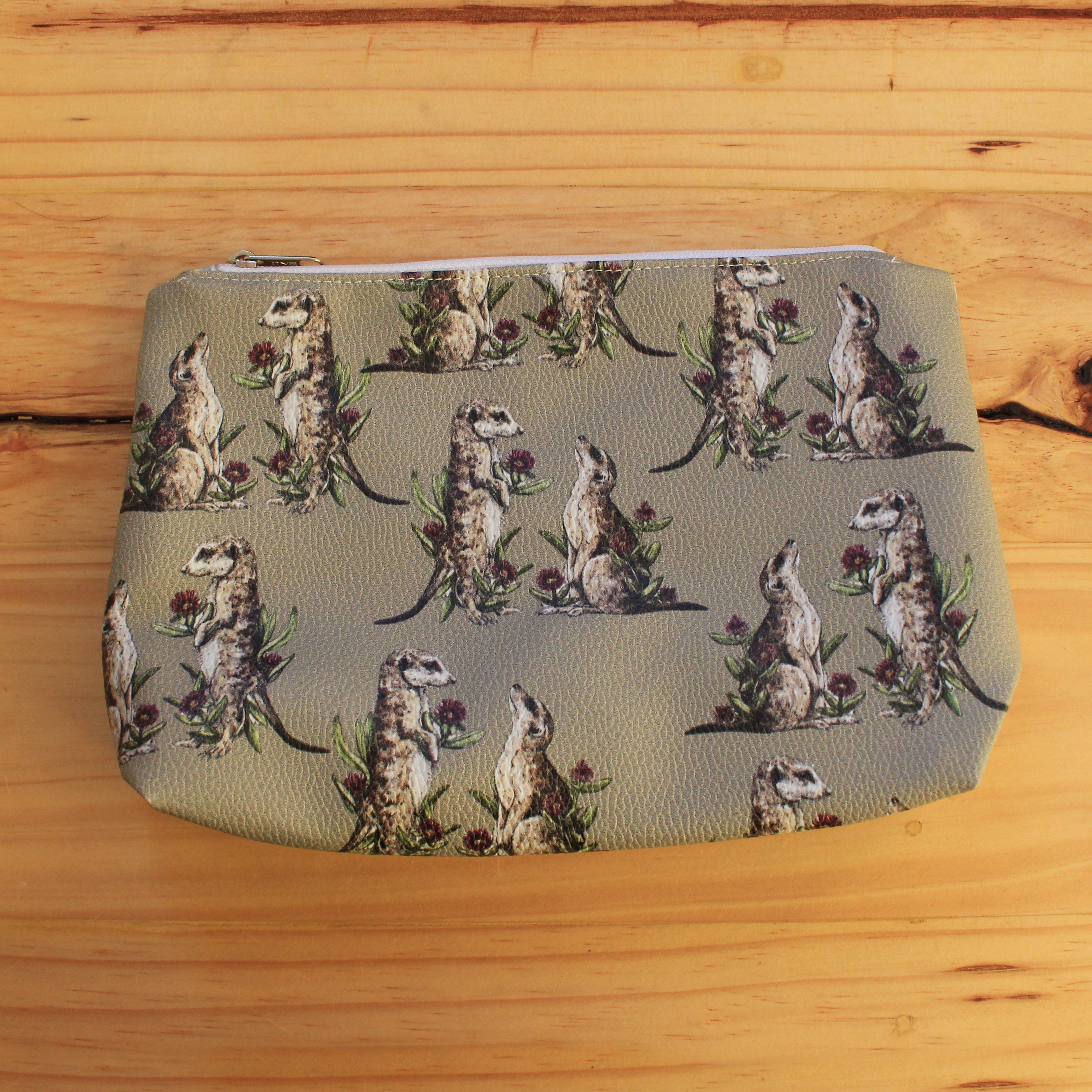 Meerkat cosmetic bag