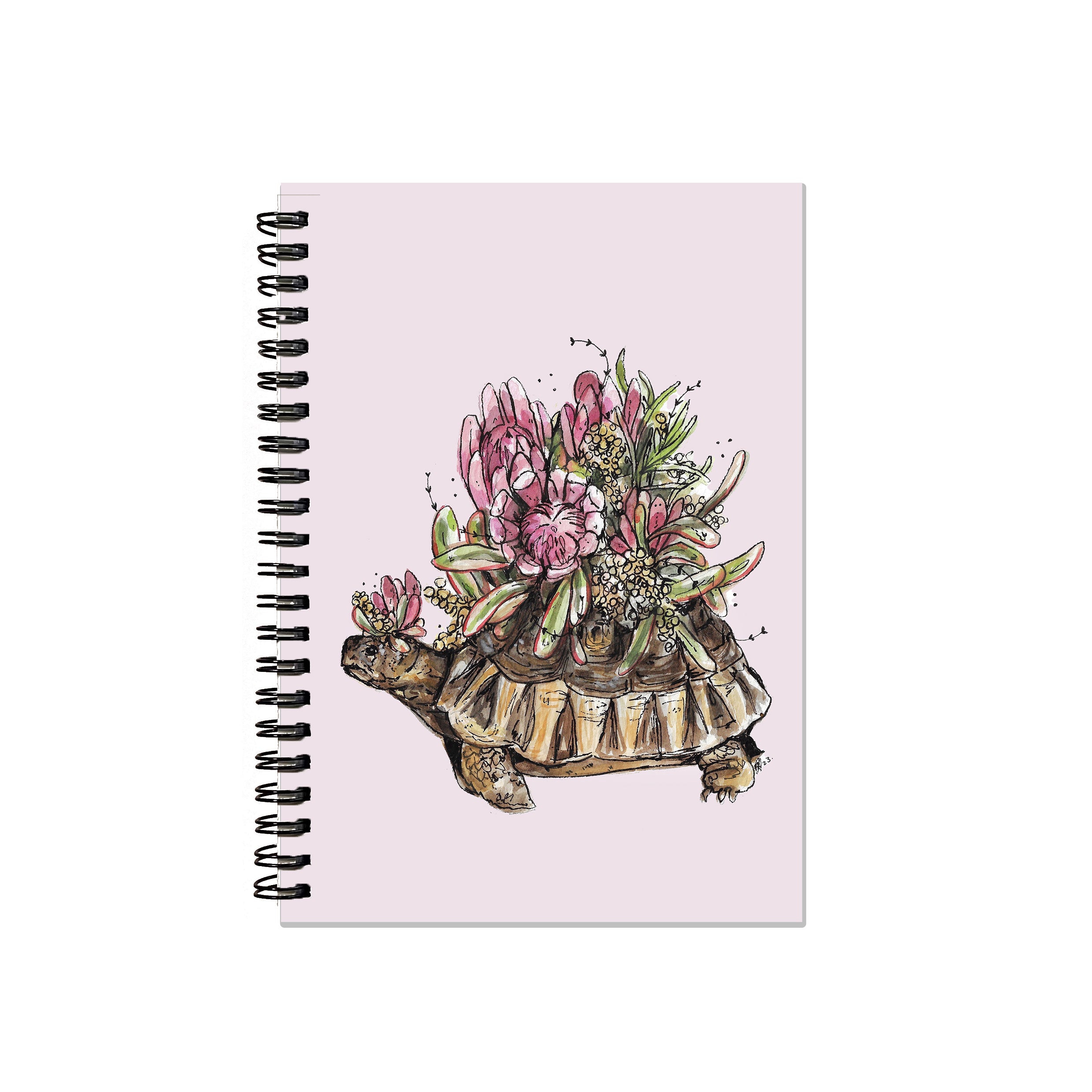 Blooming tortoise notebook