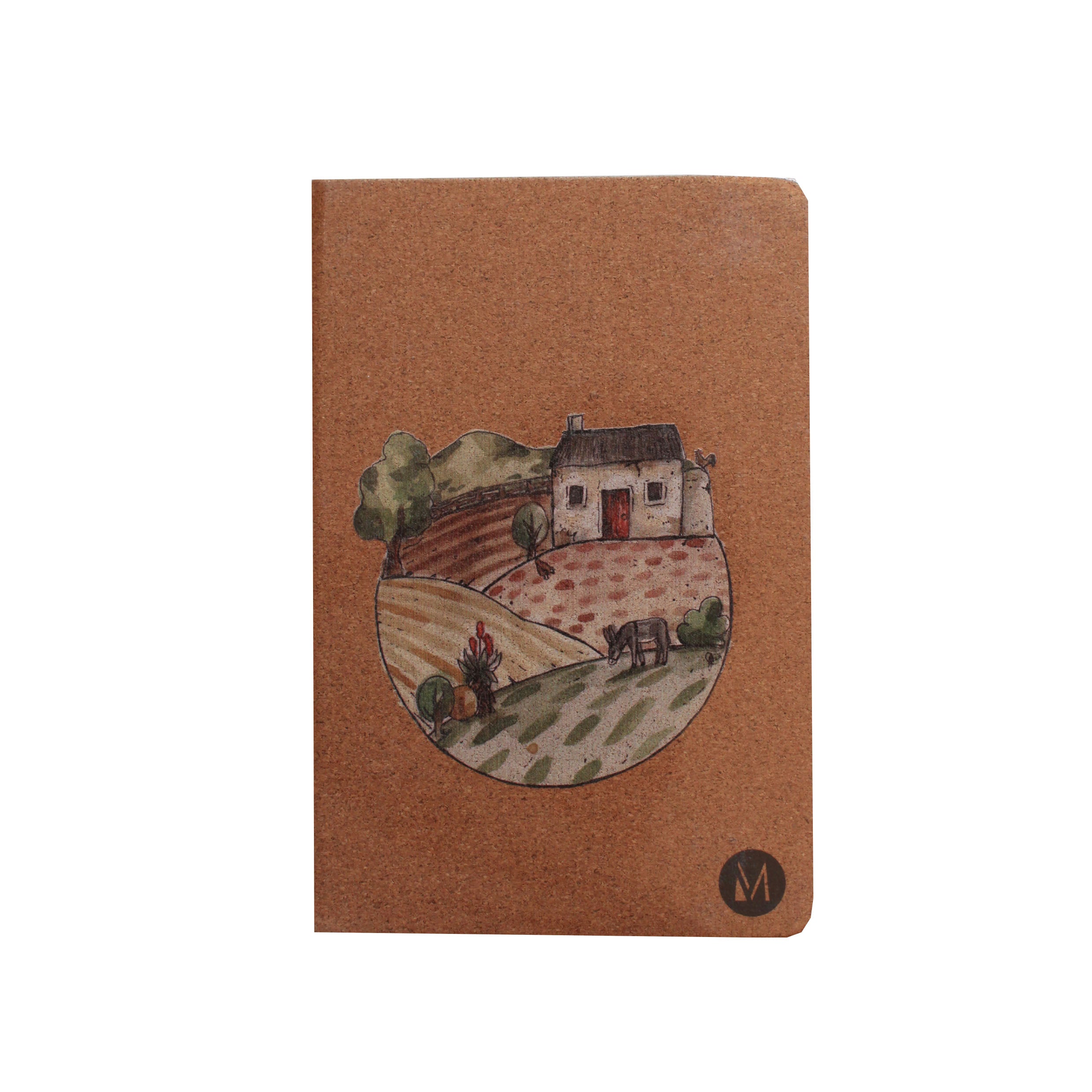 Farm cork notebook A5
