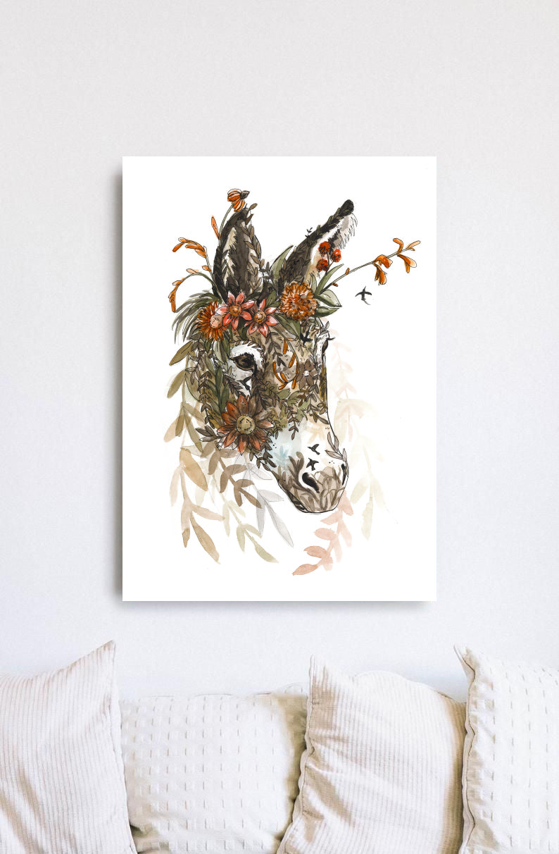 Floral donkey