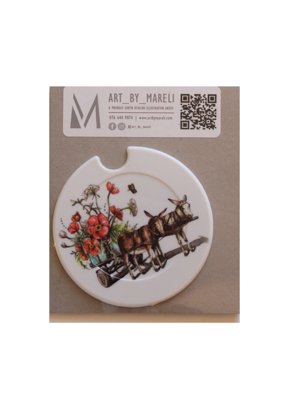 Donkey cart licence disk holder