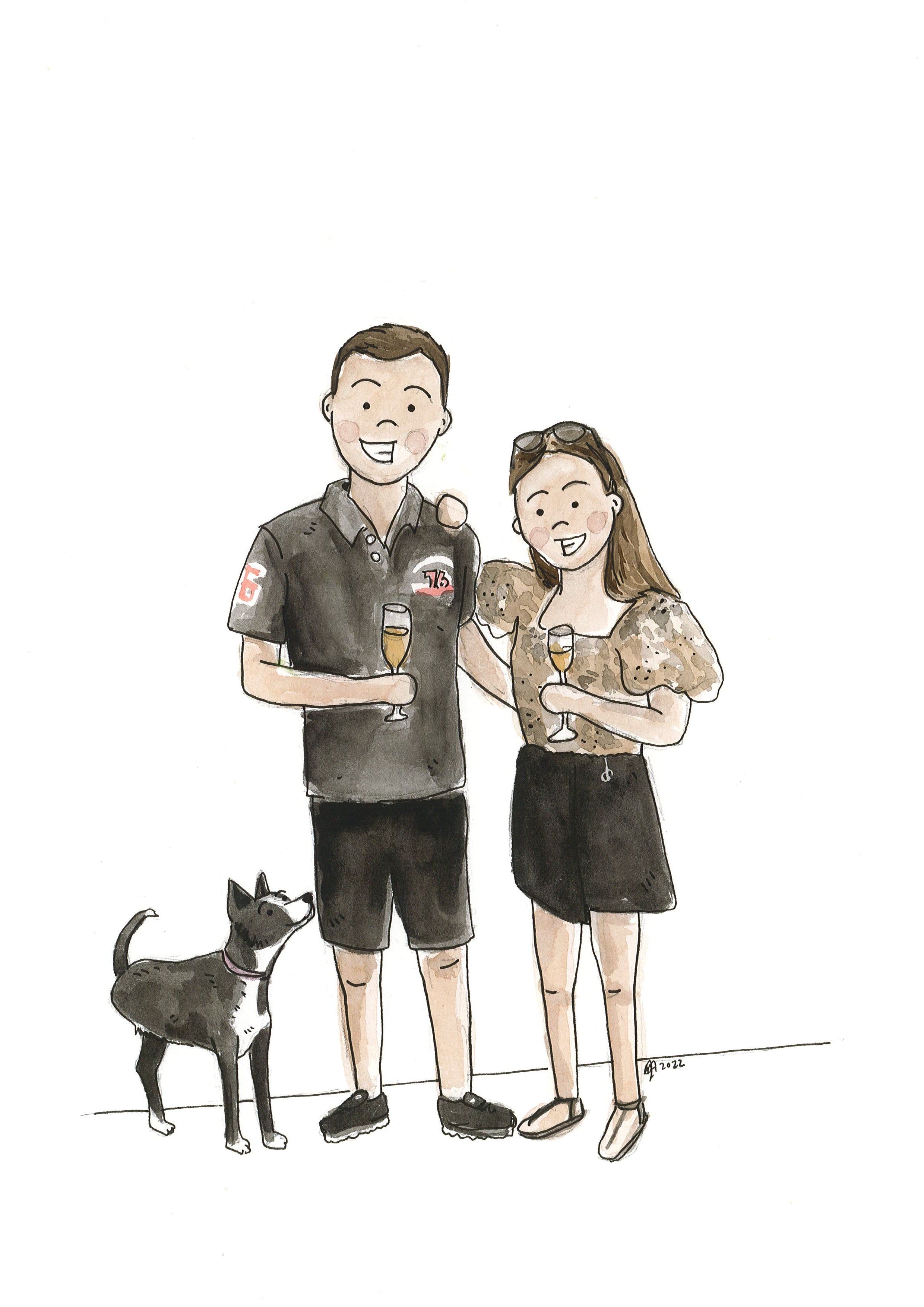 Custom Family Caricatures