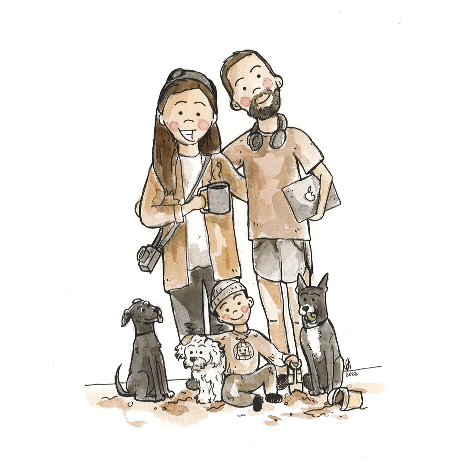 Custom Family Caricatures