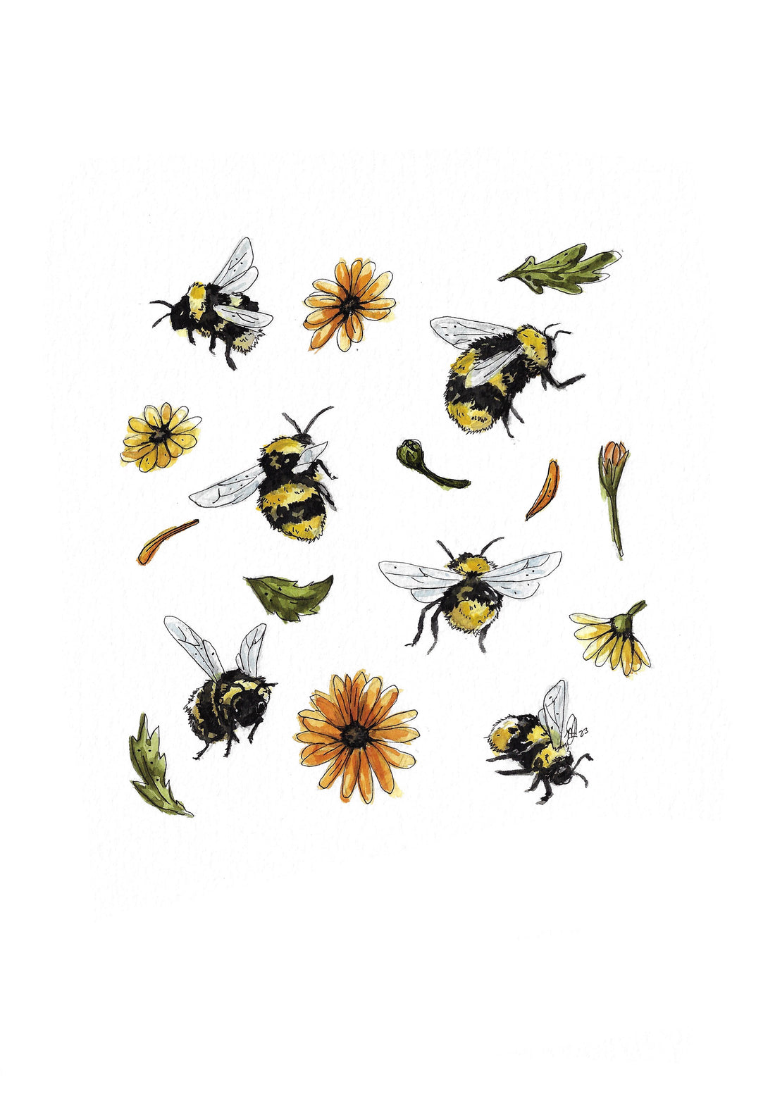 Playing bees A4