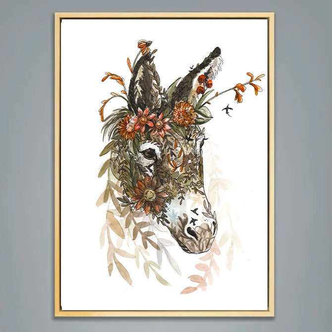 Floral donkey
