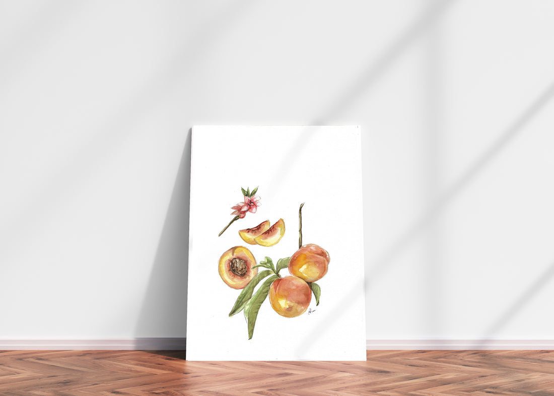 Peaches 37,5cm x 26cm